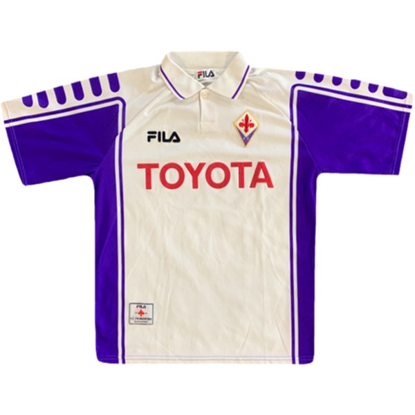 Authentic Camiseta Fiorentina FILA 2ª Retro 1999 2000 Blanco